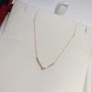 Adina Reyter V Diamond Pendant Necklace 14K Gold
